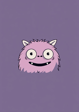 Smiling Fuzzy Monster