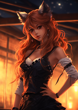 Fox Girl Anime Art