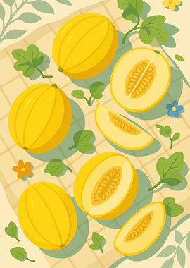 Canary Melon – A Stylized Tablescape