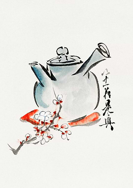 Japanese Teapot Watercolor