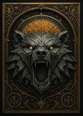 Roaring Bear – Gothic Guardian Beast Poster