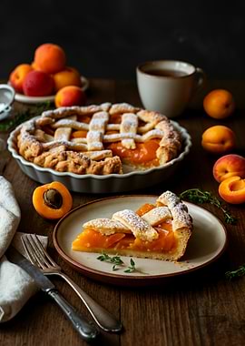 Apricot Pie with Lattice Crust