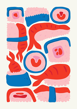 Sushi Illustration