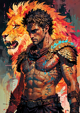 Lion & Gladiator