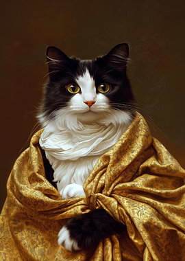 Cat in a Golden Robe