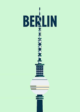 Berlin TV Tower Illustration