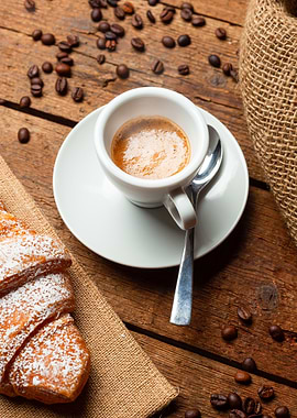 Espresso and Croissant