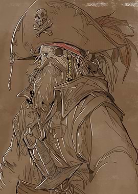 Pirate Captain Illustration