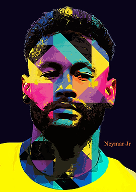 Neymar Jr. Pop Art Portrait