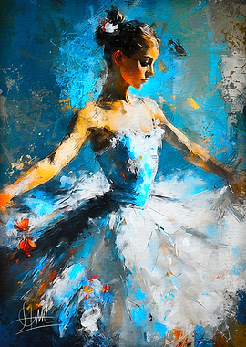Ballet Dancer in Blue