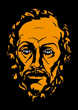 Orange Portrait Illustration