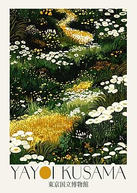 Yayoi Kusama Flower Field