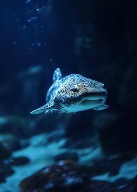 Leopard Shark Underwater
