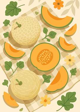 Cantaloupe – A Stylized Tablescape