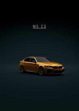 Gold Front BMW M5 CS F90