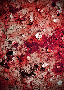 Cracked Red Surface