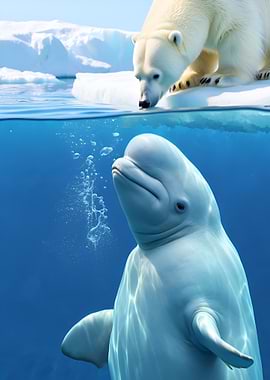 Polar Bear and Beluga Whale