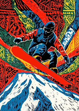 Bold Snowboarder