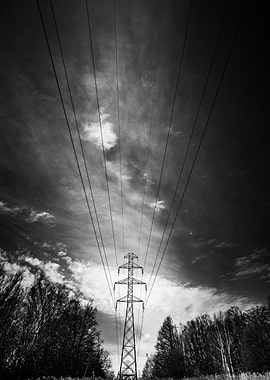 Power Lines and Clouds