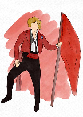 Enjolras Watercolor - Les Miserables
