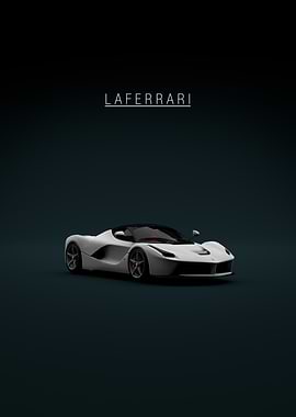White Front Ferrari LaFerrari