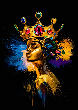 Golden Queen Portrait