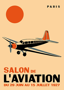 Paris Aviation Salon Poster