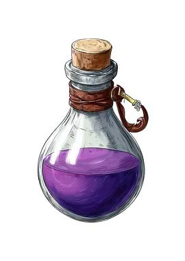Purple Potion Bottle