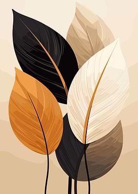 Abstract Leaf Art