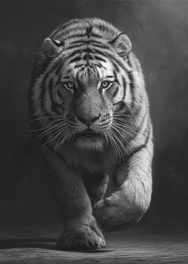 Black And White Tiger