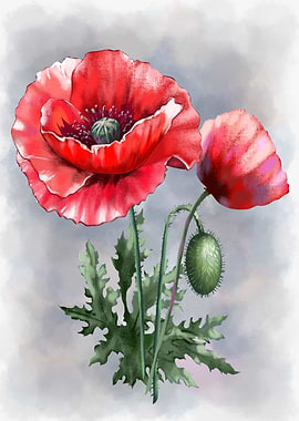 Red Poppy Flowers