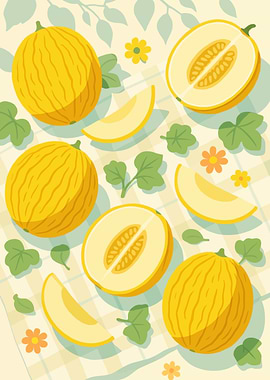 Casaba Melon – A Stylized Tablescape