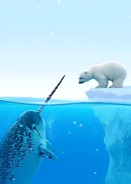 Narwhal and Polar Bear