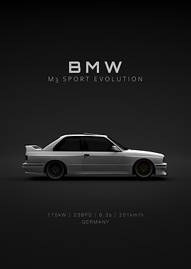 BMW M3 E30 Evo 3 White - Specs