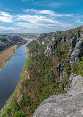 Panoramic view of the Bastei