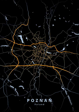 Poznan City Map