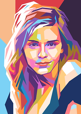 Emma Watson Pop Art Portrait