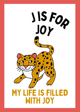 J is for Joy Leopard