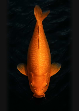 Golden Koi Fish - Orenji Ogon