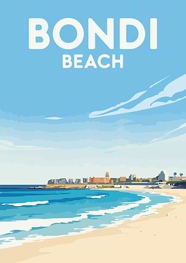 Bondi Beach Illustration