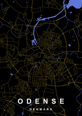 Odense City Map