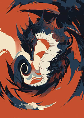 Dragon Red Sea Horse