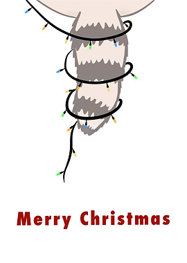 Raccoon Tail Christmas Lights