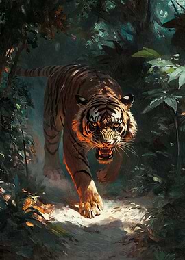Tiger in the Jungle