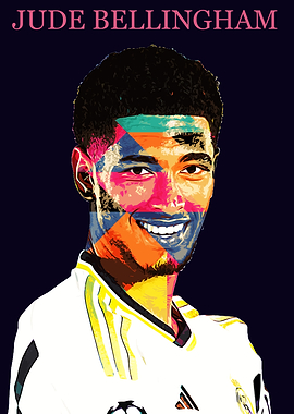 Jude Bellingham Pop Art Portrait