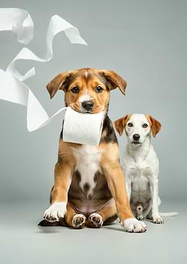Dogs and Toilet Paper