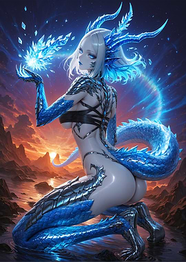 Blue Dragon Woman