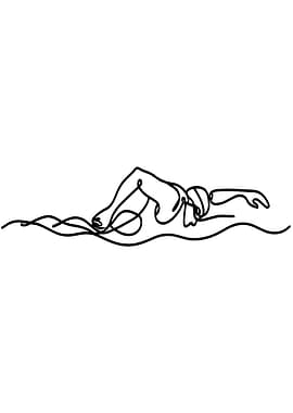 Continuous Line Swimmer