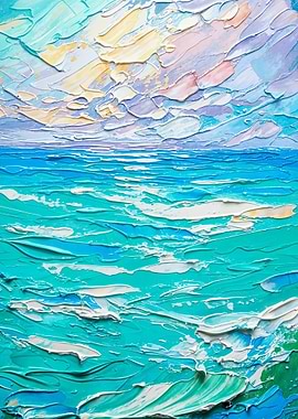 Ocean Sunset Painting