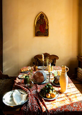 Medieval Feast Table